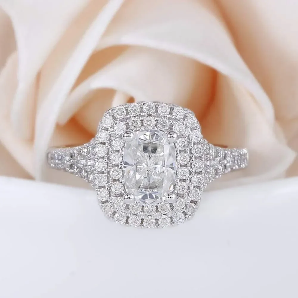 Halo Diamond Engagement Ring